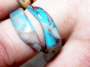 Ring 01 hellblau- beige